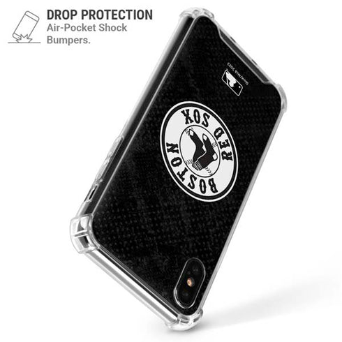 MLB Boston Red Sox Dark Wash iPhone XS Max Clear Case